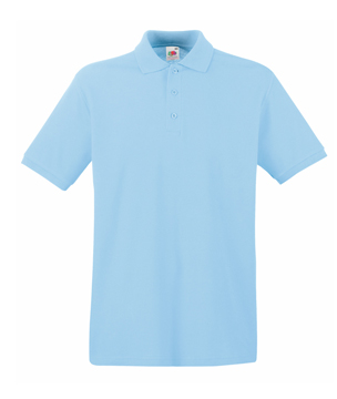 POLO PREMIUM ( FRUIT OF THE LOOM ) blu cobalto